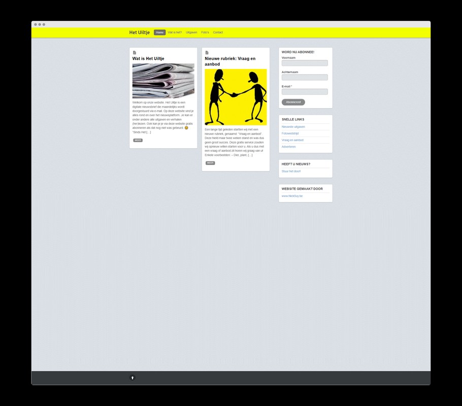 Bekijk de website van Het Uiltje - Een realisatie van Nick Suy Webdesign