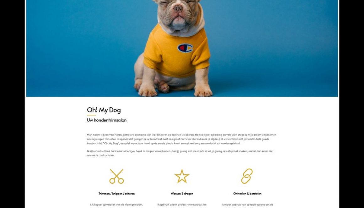 Bezoek de website van Oh My Dog - Een realisatie van Nick Suy Webdesign