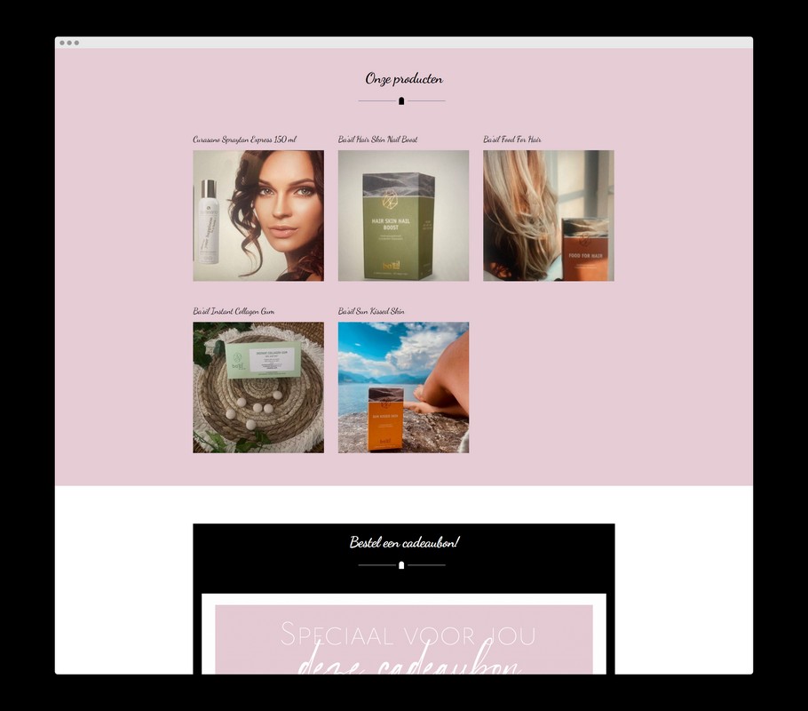Bezoek de website van Plume Hair & Beauty - Een realisatie van Nick Suy Webdesign