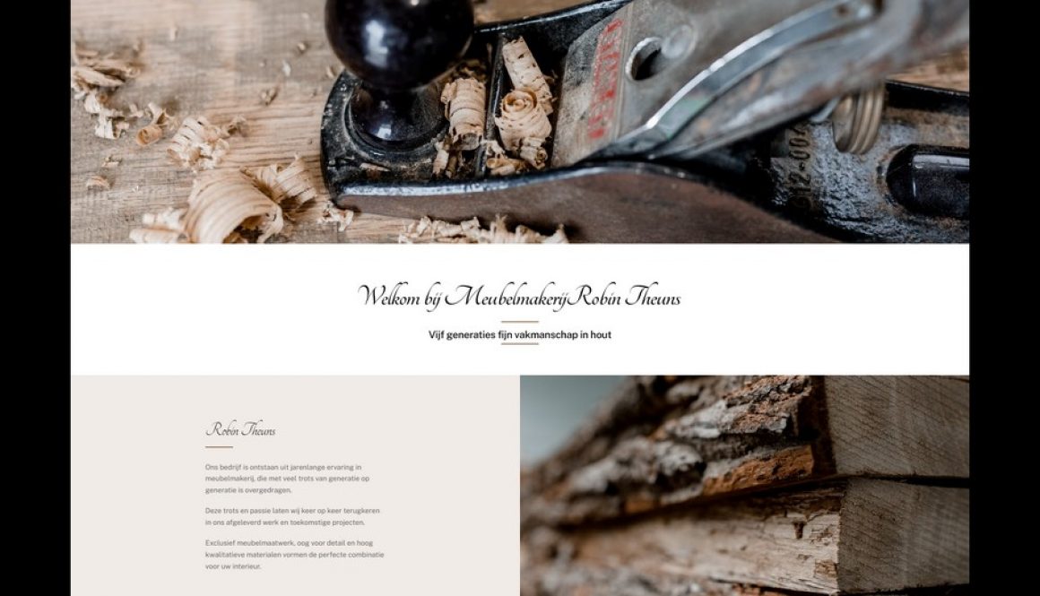 Bezoek de website van Robin Theuns - Een realisatie van Nick Suy Webdesign