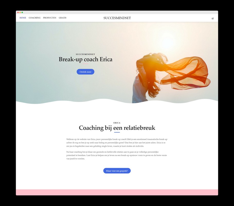 Coaching voor vrouwen - Succesmindset - Een project van Nick Suy Webdesign
