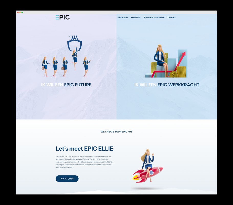 Home - EPIC Future - Een project van Nick Suy Webdesign