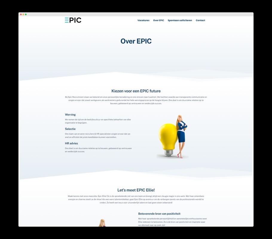 Over EPIC - EPIC Future - Een project van Nick Suy Webdesign
