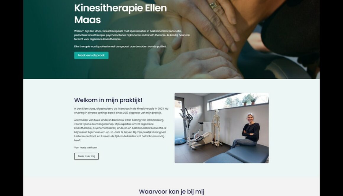 Ellen Maas - Een website ontwerp van Nick Suy Webdesign in Essen
